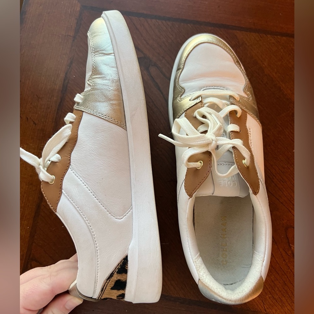 Cole Haan grand leopard sneakers